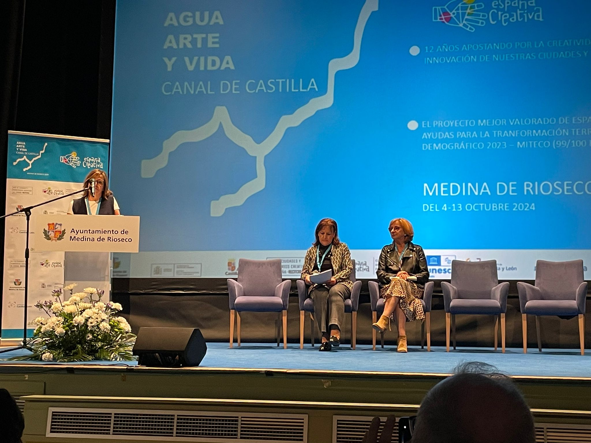 Vallkirias Pisuerga en el congreso “Agua, Arte y Vida. Canal de Castilla”